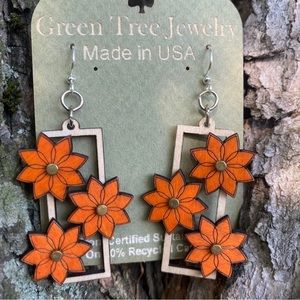 Orange rectangle Flowers ⭐️ NEW ⭐️